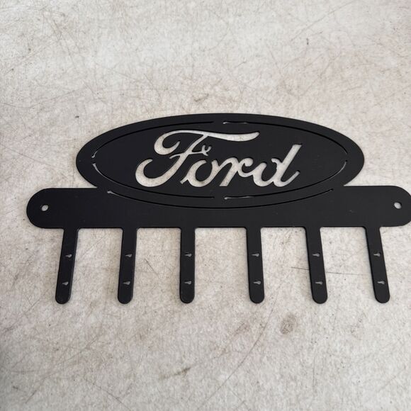 Ford | Accents | Ford Key Rack Metal Art Black Holds Six Keys | Poshmark